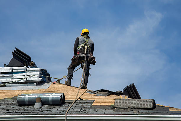 Professional Roof Replacement technician working in Blakeslee, PA
